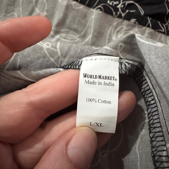 World Market Black Floral Maxi Dress – Size L/XL - Picture 8 of 11